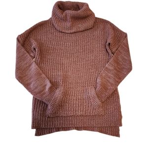 Turtleneck Sweater Pale Wine Pink Large